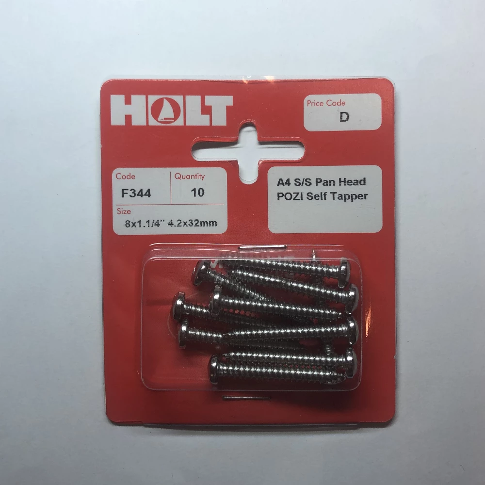 Force 4 A4 Pozi Pan Head Self Tapping Screw 8X1 1/4