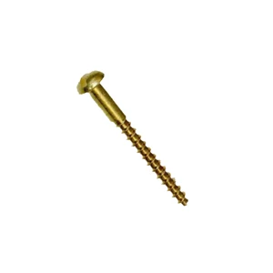 Marine Pre-Packs Brass Rd.Hd.W.Screw 6x1/2 
