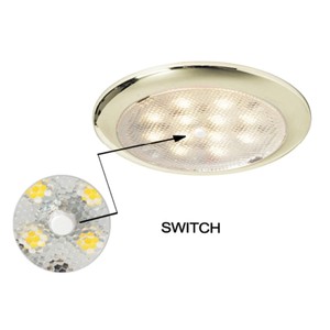 Stainless Steel Flush Mount LED Ceiling Light 