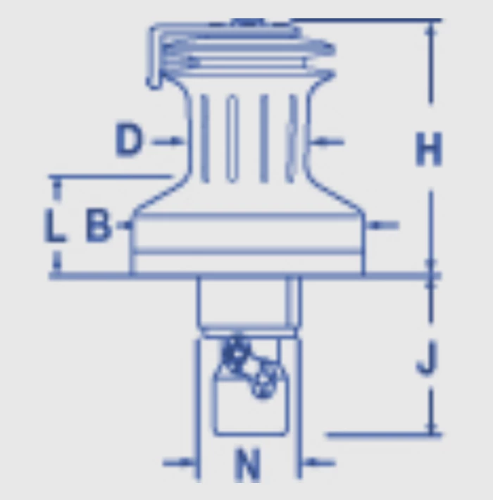 72ST Hydraulic Winch Full Stainless Steel 1 Speed