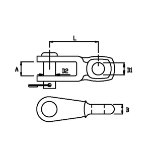 Blue Wave 9.5mm Welded Toggle 