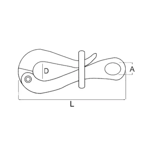 Force 4 Stainless Steel Pelican Hook 