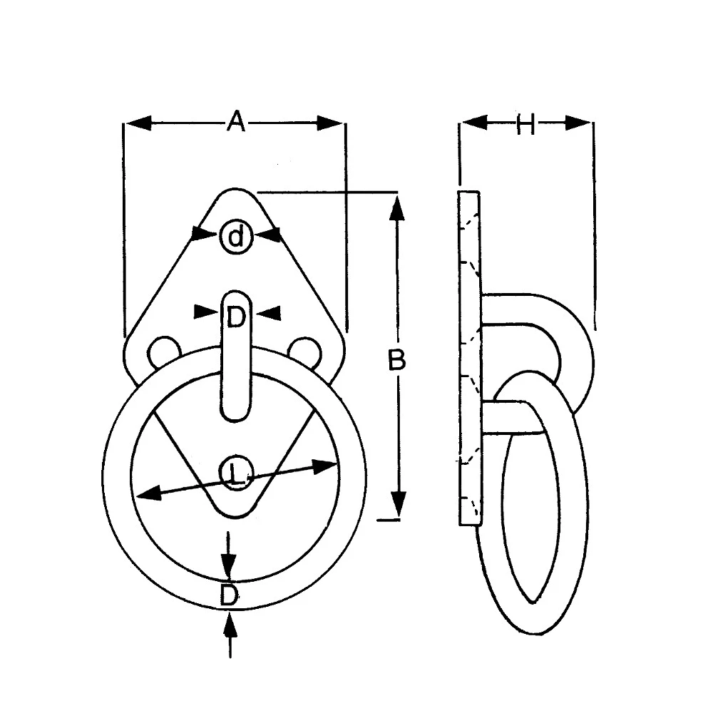 5mm Stainless Steel Diamond Ring Plate