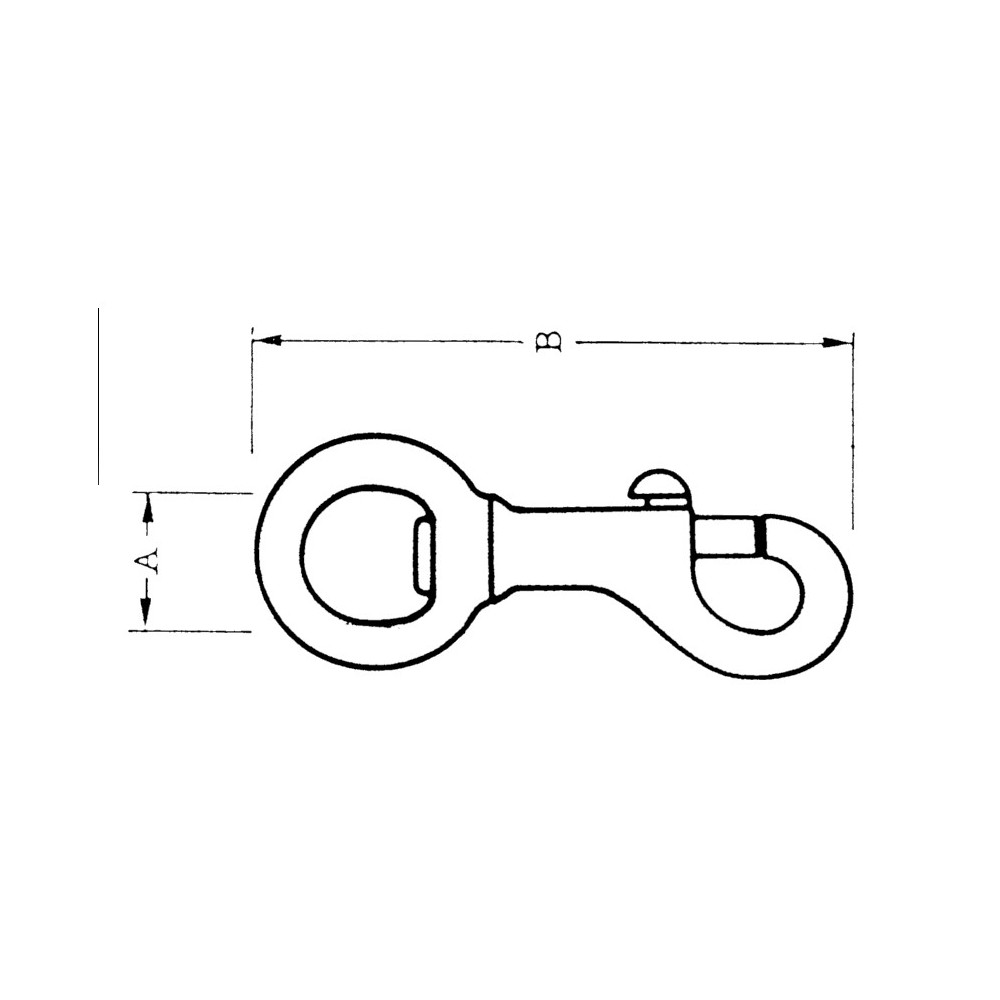 82mm Sgle Snap Hook Bronze