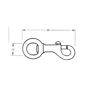 82mm Sgle Snap Hook Bronze