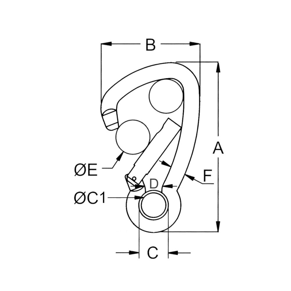 Asymetric Carbine Hook Tested with Eye 