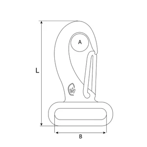 Wichard Snap Hook for 30mm Webbing
