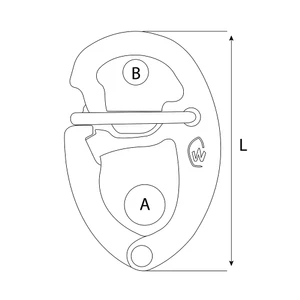 Wichard 70mm Tack HR Snap shackle