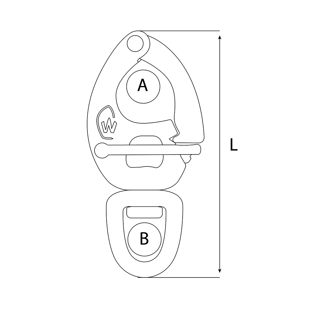 Forged Swivel Bail Quick Release Snap Shackle 70mm
