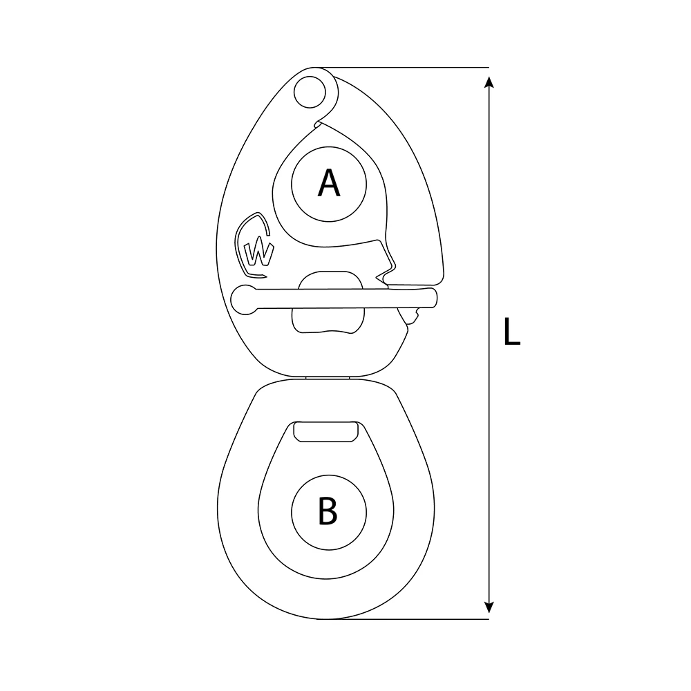 Forged Swivel Bail Quick Release Snap Shackle 80mm