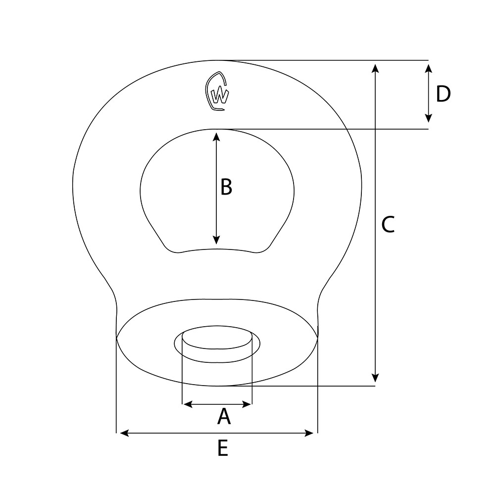 M6 EYE NUT