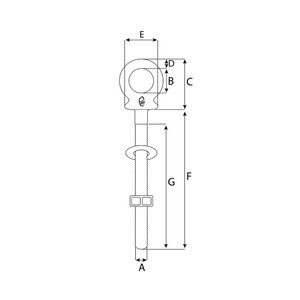 M6 x 60MM EYE BOLT