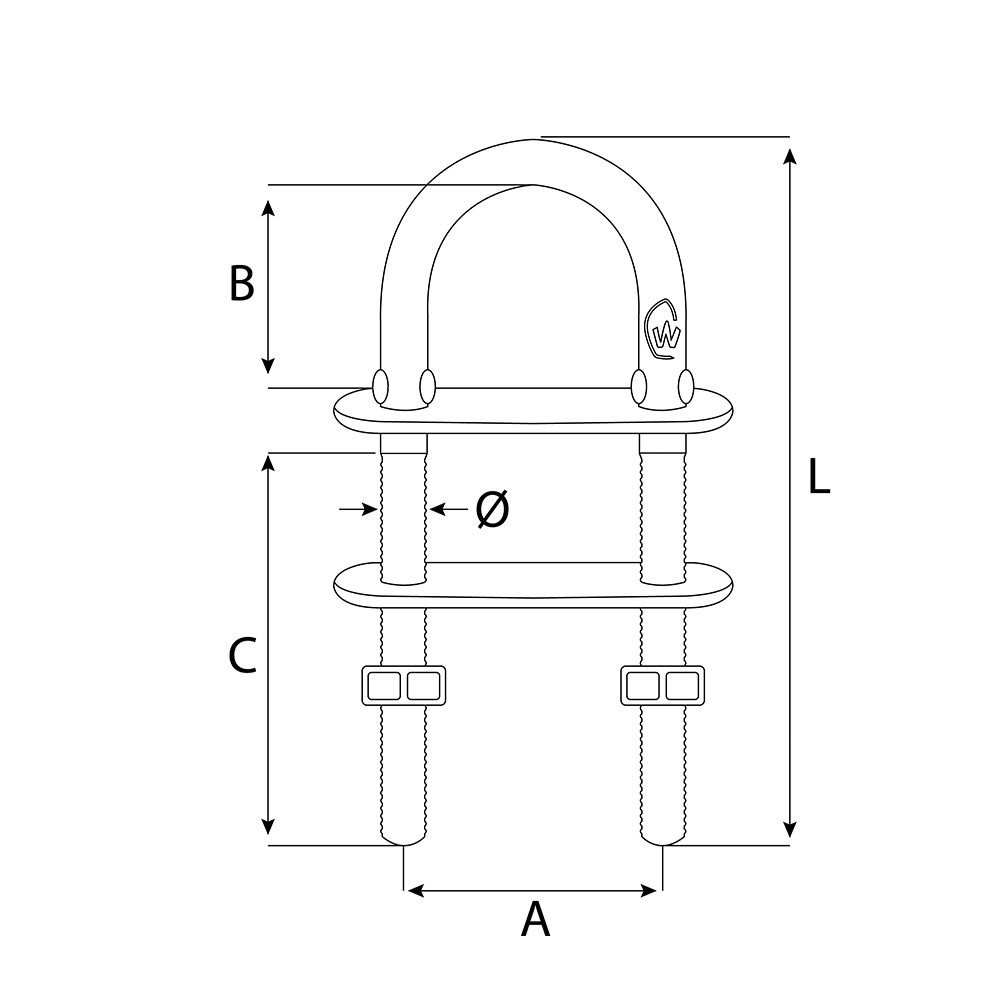 U-Bolt Short M6