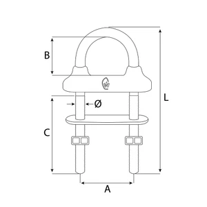 Wichard Stainless Steel W/Tight U-Bolt