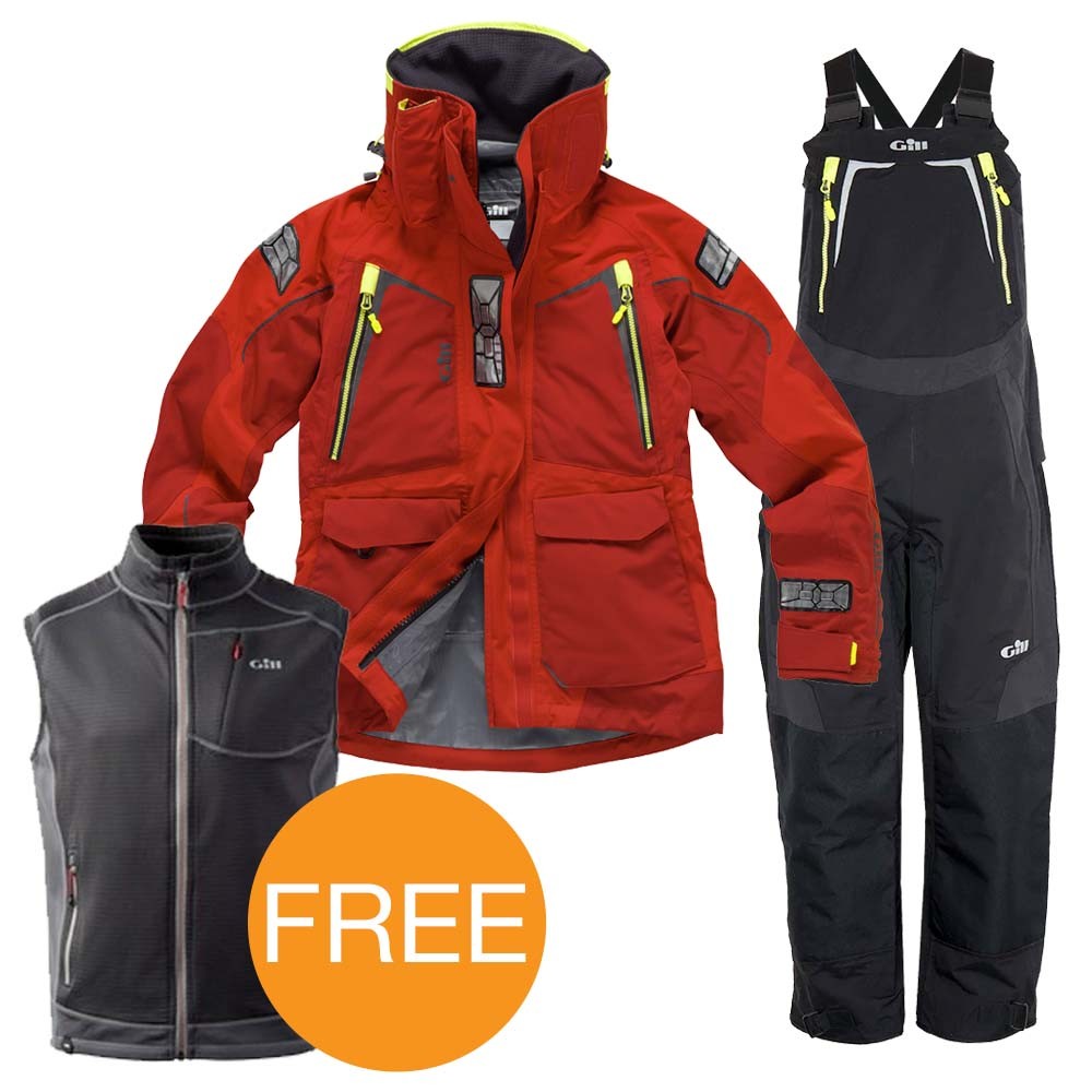 Women's Red OS1 Suit + Thermogrid Gilet