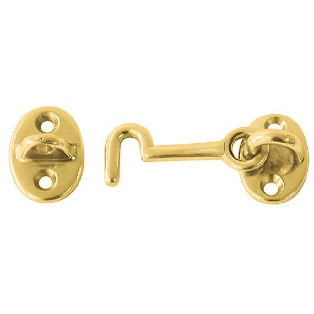 Force 4 Cabin Door Hook Brass 76mm 