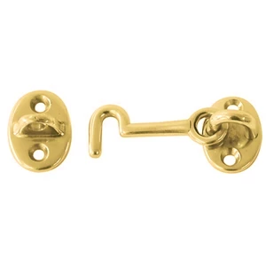 Force 4 Cabin Door Hook Brass 76mm 