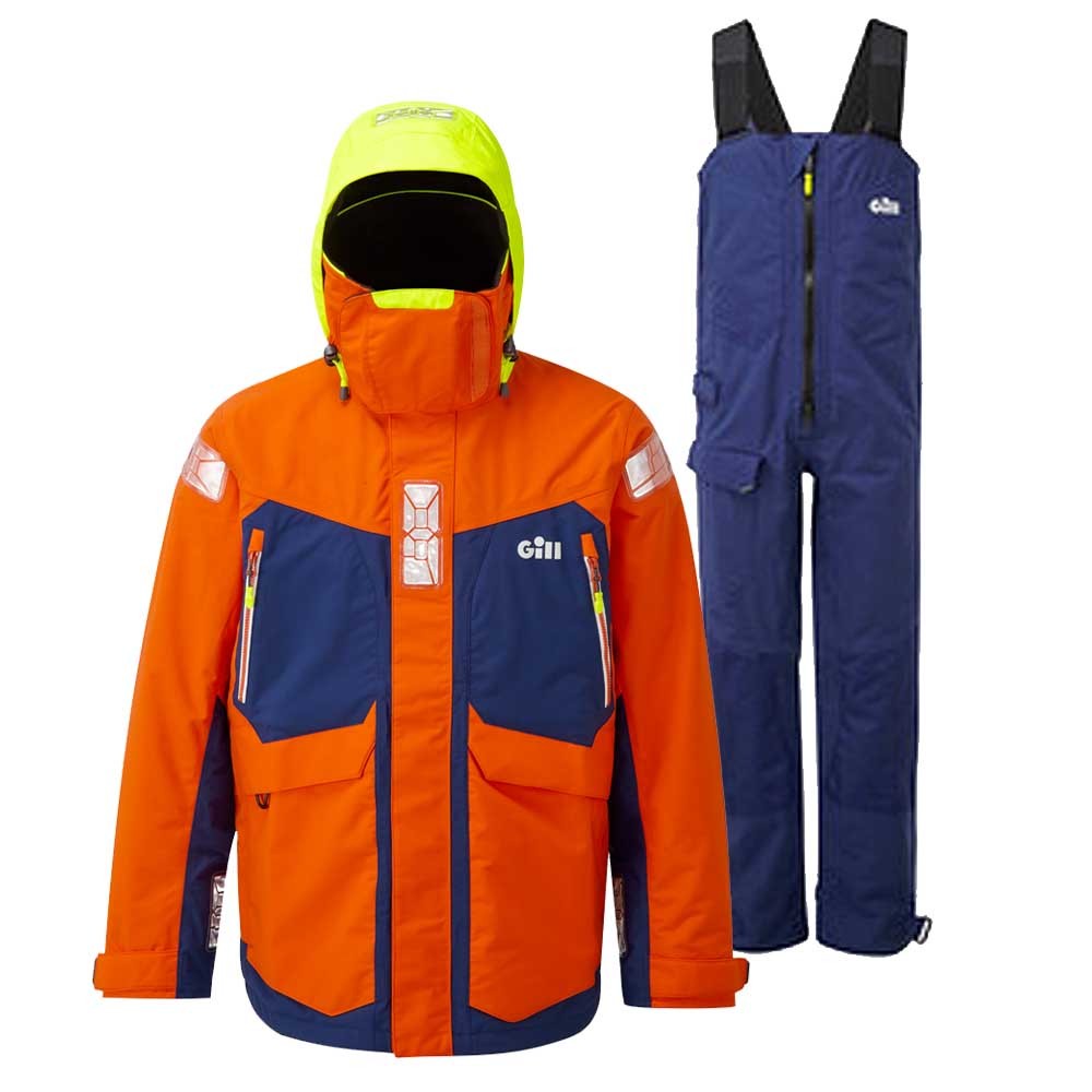 OS2 Offshore Suit Tango/Dark Blue + Helmsman Gloves