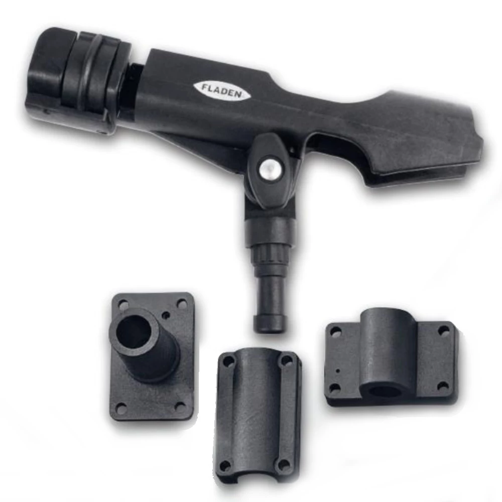 Force 4 Fishing Rod Holder - Deck+Rail+Side Mount 