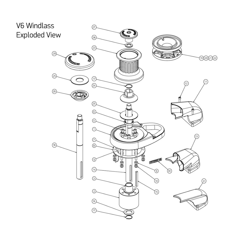 V6 Windlass Spares