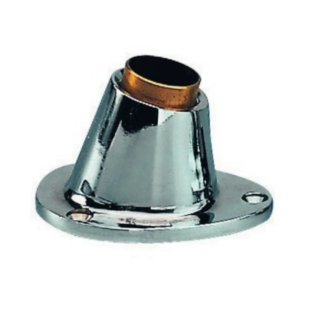 Flag Pole Socket 25mm Chrome