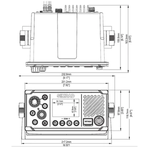 Simrad RS40 DSC VHF Radio With AIS and GPS