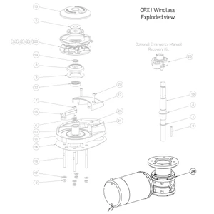 Lewmar CPX Windlass Spares