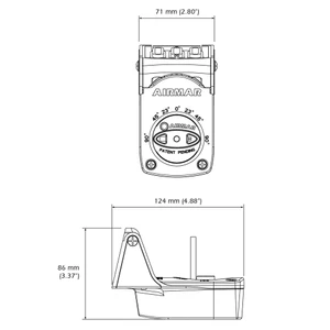 Garmin Airmar TM150M 300W Transom Mount Chirp Transducer 