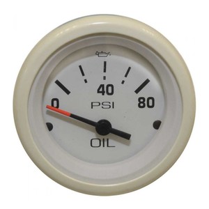 White Gauge Oil Pressure