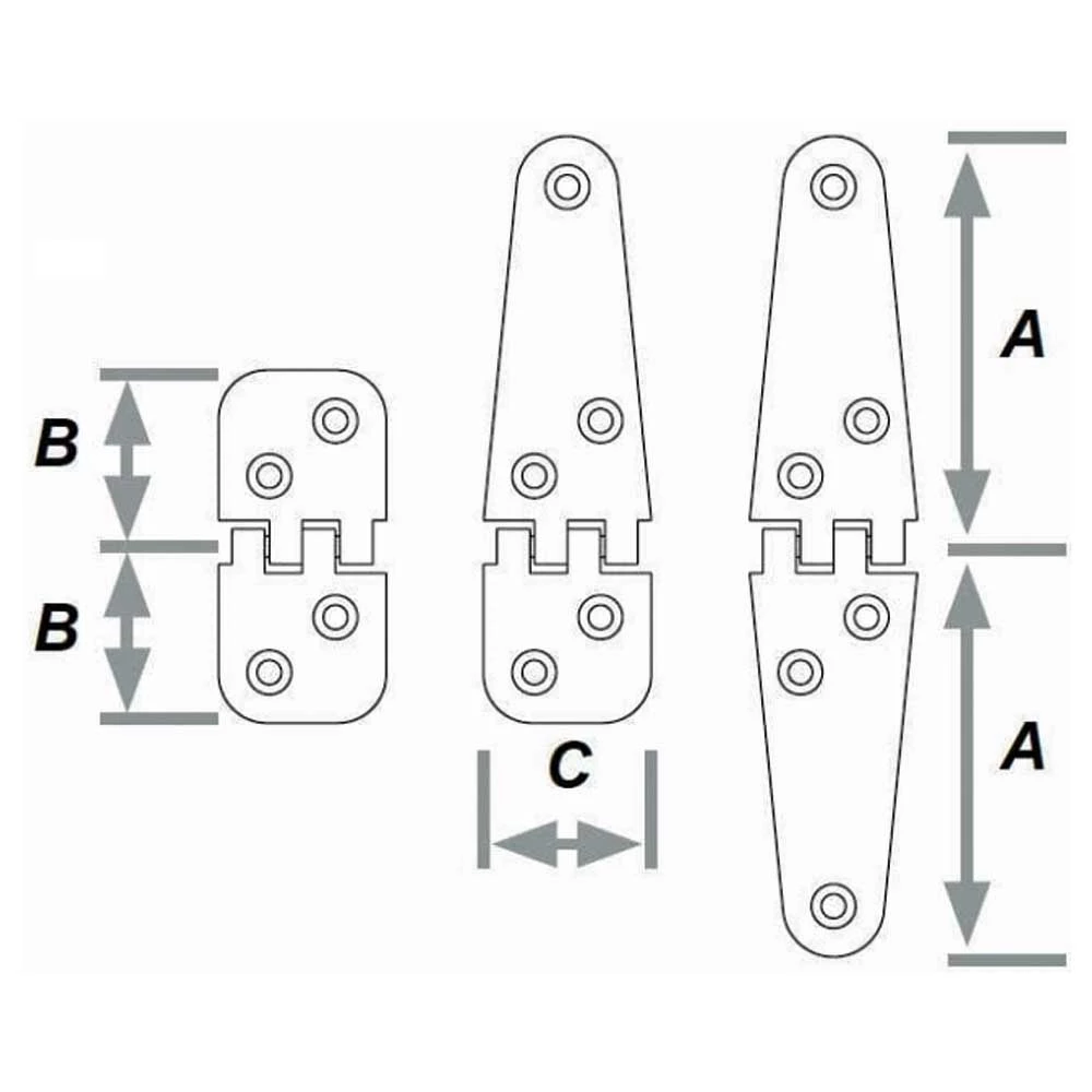 Half Back Flap Hinge