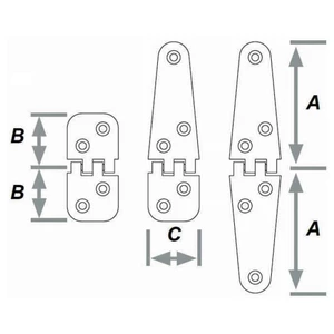 Seasure Back Flap Hinge 