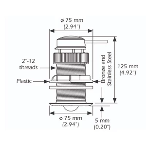 B&G DST810 Plastic 235KHz NMEA 2000 Triducer 