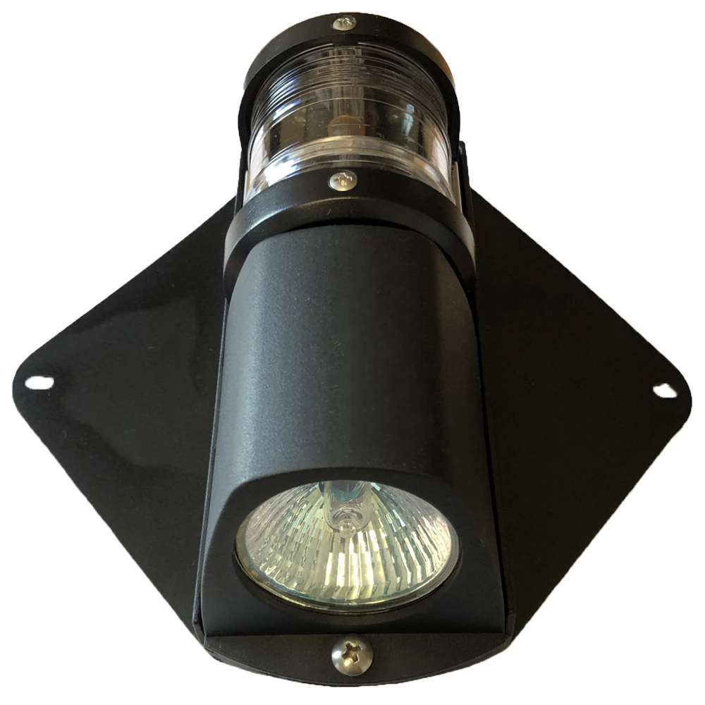 Combination 12m Mast & Deck Light Black