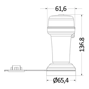 Osculati Battery LED Navigation Light 360° All Round White