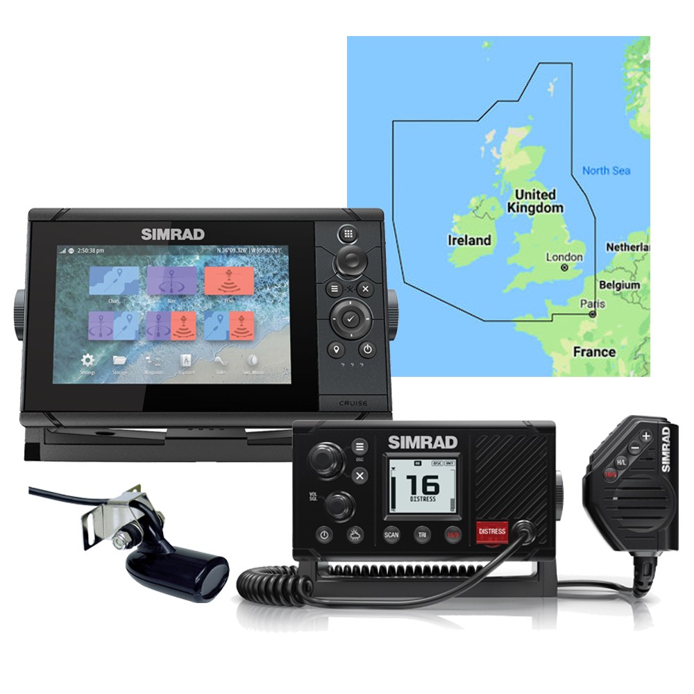Simrad Simrad Cruise 7 PLOTTER + RS20S VHF + UK CMAP CHART