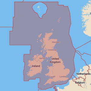 Raymarine UK & Ireland Lighthouse Chart 
