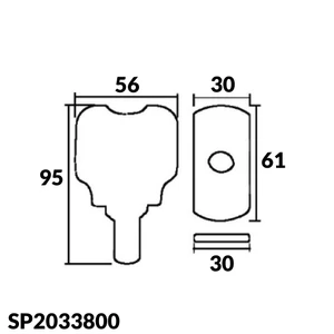 Osculati Replacement Hatch Handle for Round Marine Hatches