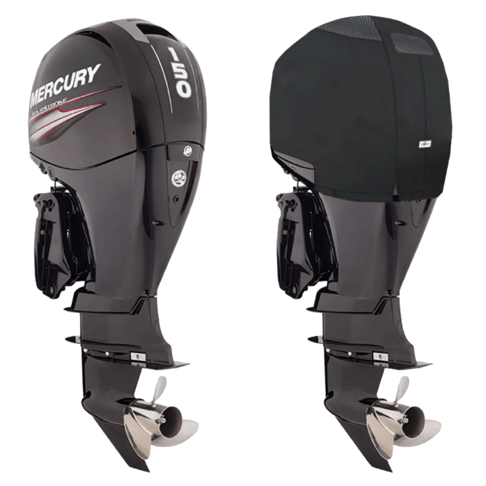 Oceansouth Fitted Outboard Motor Cover - Mercury/Mariner 135-150hp 4 Cyl 4-Stroke 2011 on