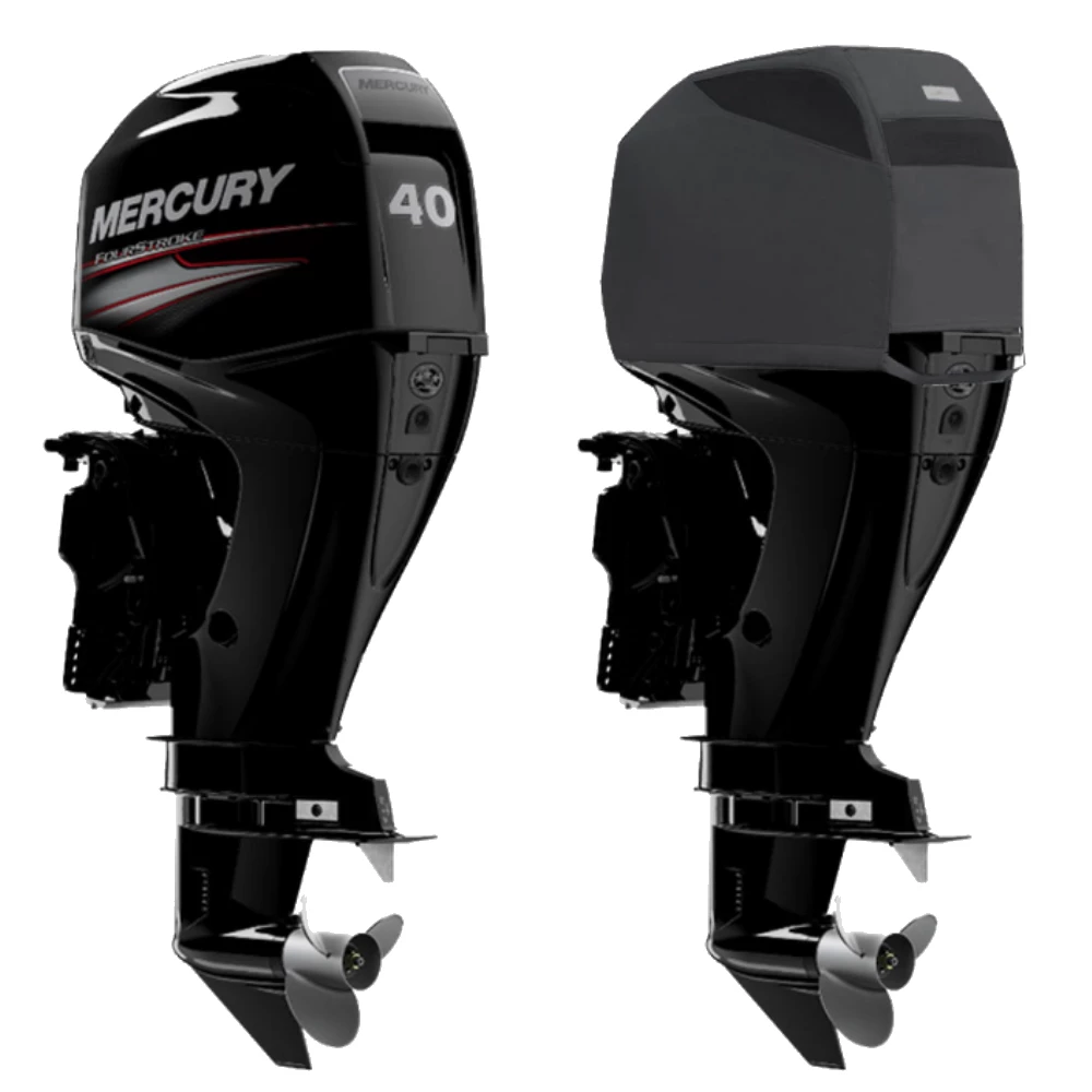 Oceansouth Fitted Outboard Motor Cover - Mercury/Mariner 40-60hp 4 Cyl 4-Stroke 995cc 2008 on