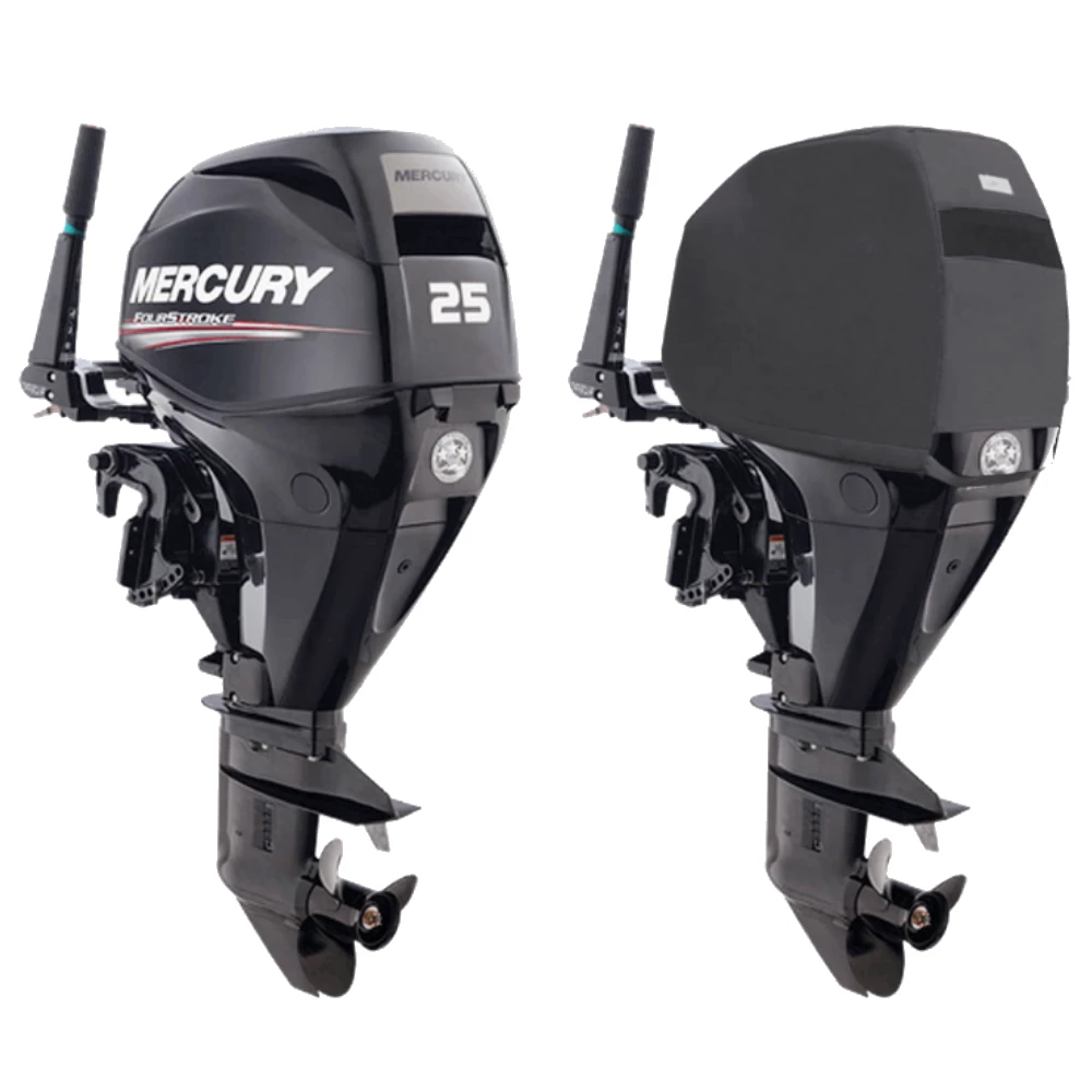 Oceansouth Fitted Outboard Motor Cover - Mercury/Mariner 25-30hp 3 Cyl 2007-2021 