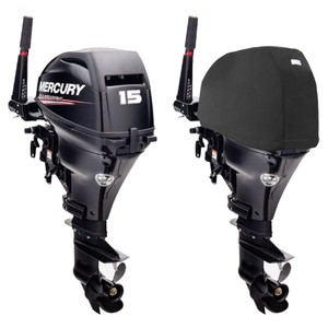 Fitted Outboard Motor Cover - Mercury 15-20hp 2 Cyl 4-Stroke 333cc 2018 on