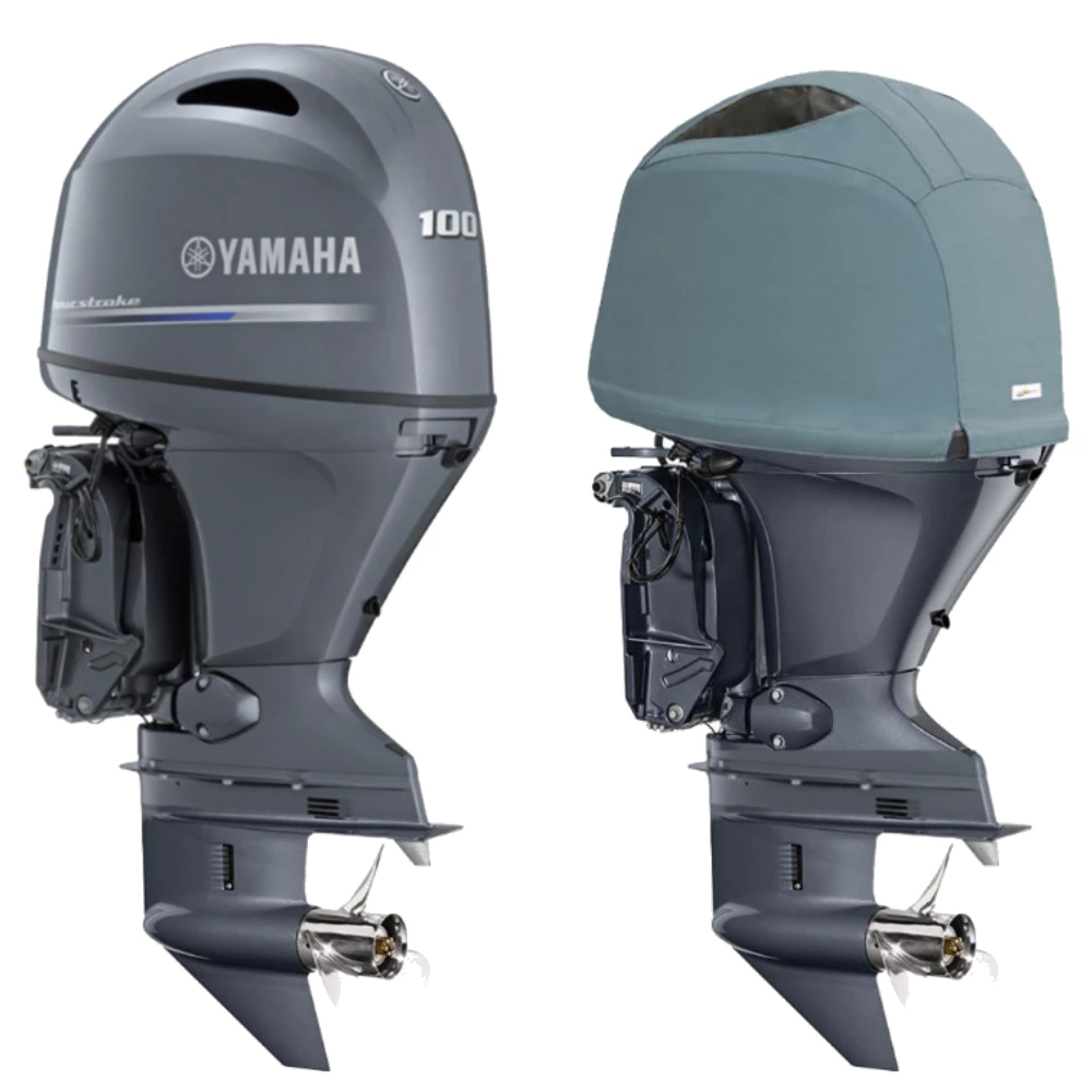 Oceansouth Fitted Outboard Motor Cover - Yamaha F80 & F100 hp 2017on