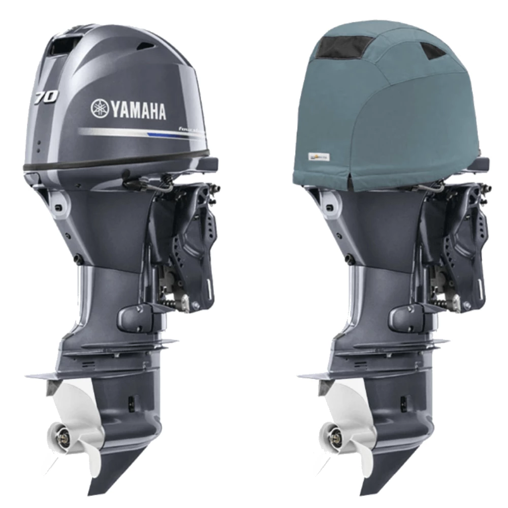 Oceansouth Fitted Outboard Motor Cover - Yamaha F50-F70hp 4 Cyl 4S 996cc 2010 on