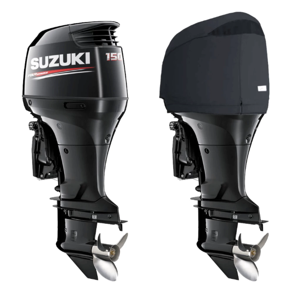 Fitted Outboard Motor Cover - Suzuki DF150-175hp 4 Cyl 4-Stroke 2.8L 2005 on