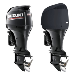 Fitted Outboard Motor Cover - Suzuki DF150-175hp 4 Cyl 4-Stroke 2.8L 2005 on 