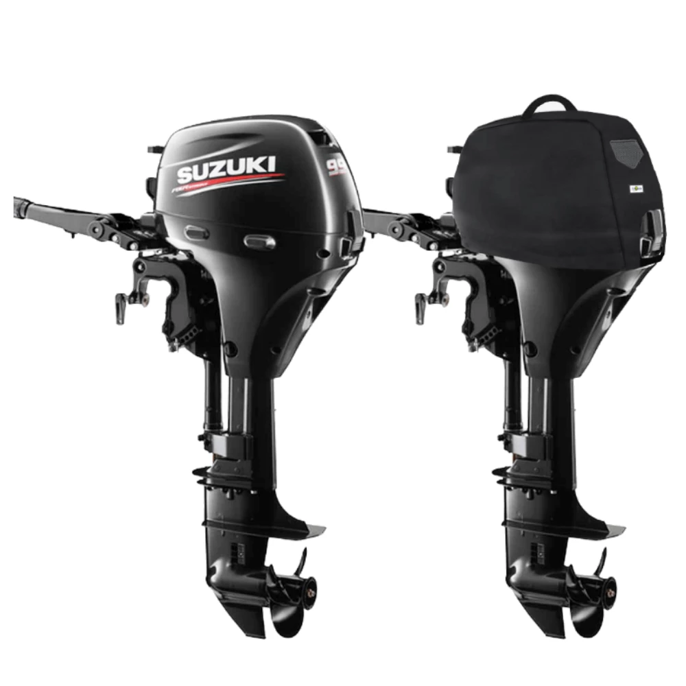 Oceansouth Fitted Outboard Motor Cover - Suzuki DF8-9.9Ahp 1 Cyl 4-Stroke 208cc 2010 on 
