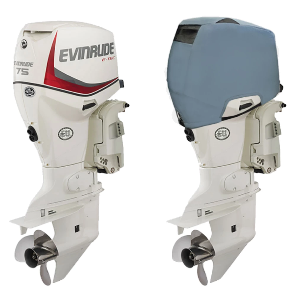 Fitted Outboard Motor Cover - Evinrude 60-90hp 3 Cyl E-TEC 1.3L 2003 on