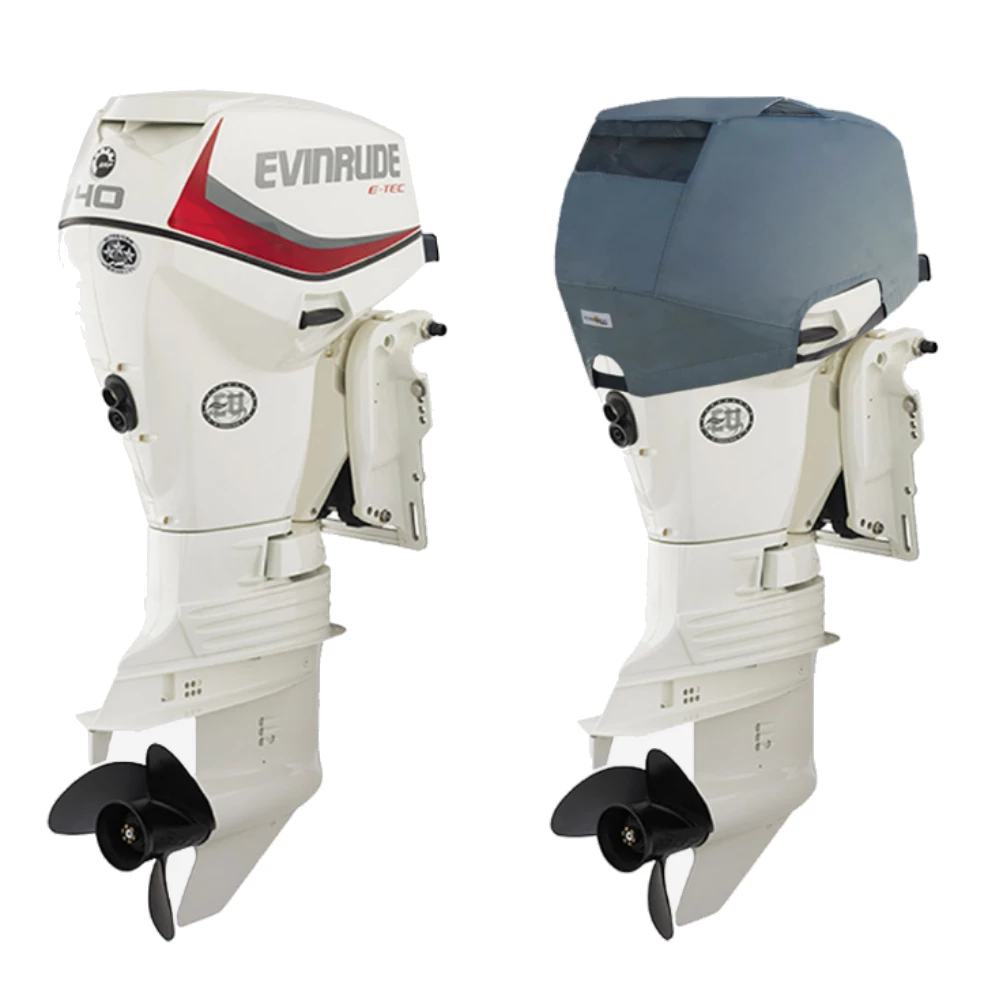 Oceansouth Fitted Outboard Motor Cover - Evinrude E-Tec 40-60hp 2 Cyl 2003 on 