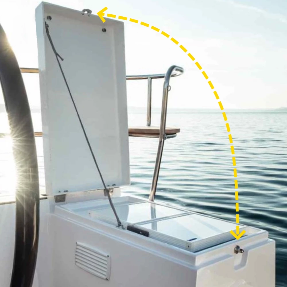 Button Latch for Locker Lids