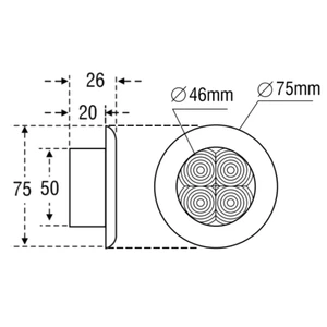 Force 4 Flush Mount LED Light